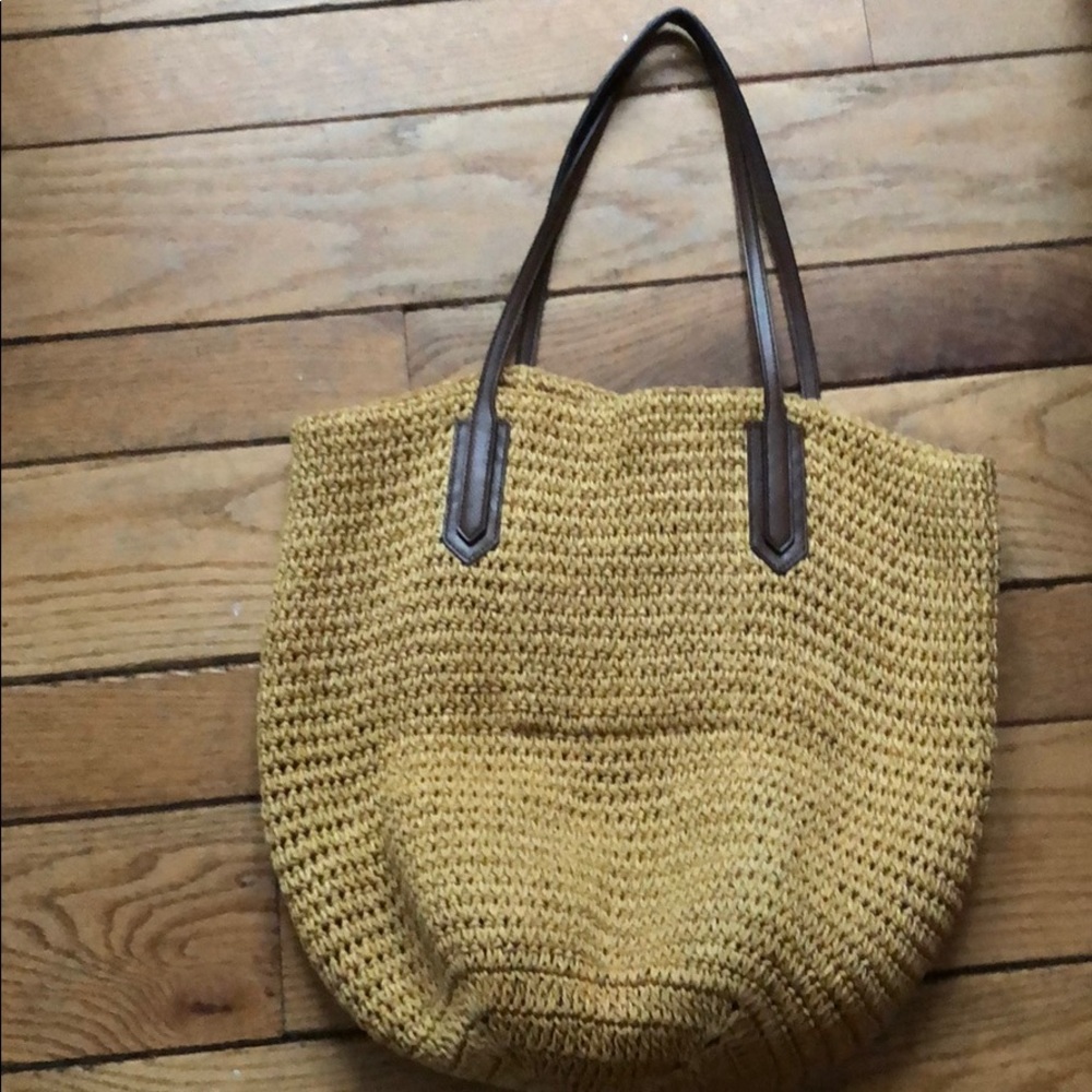 New with tags Jcrew straw tote